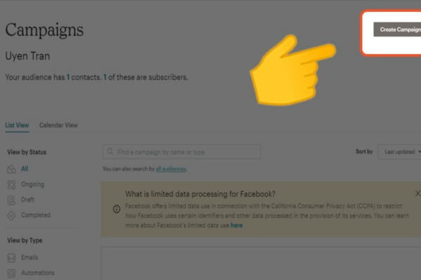 Lên lịch và gửi Email