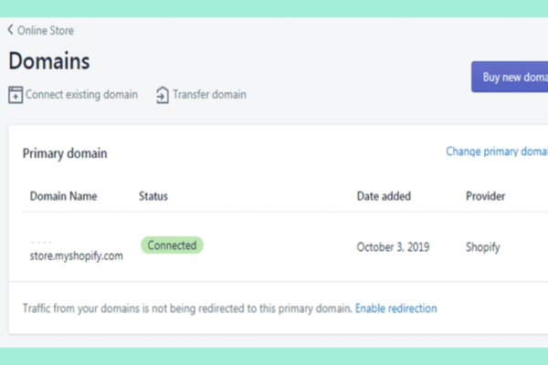 Cách kết nối tên miền với Shopify