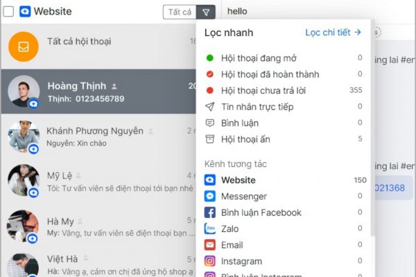 Hướng dẫn sử dụng các tính năng chính