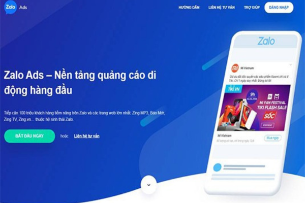 Zalo Ads nền tảng quảng cáo trực tuyến
