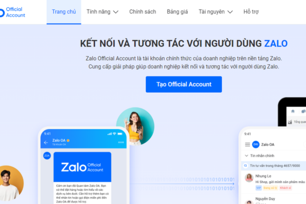 Đăng nhập Zalo OA trên máy tính